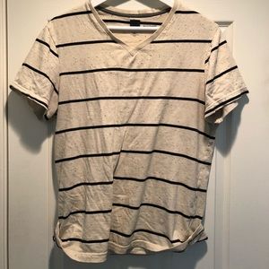 BDG striped v-neck shirt